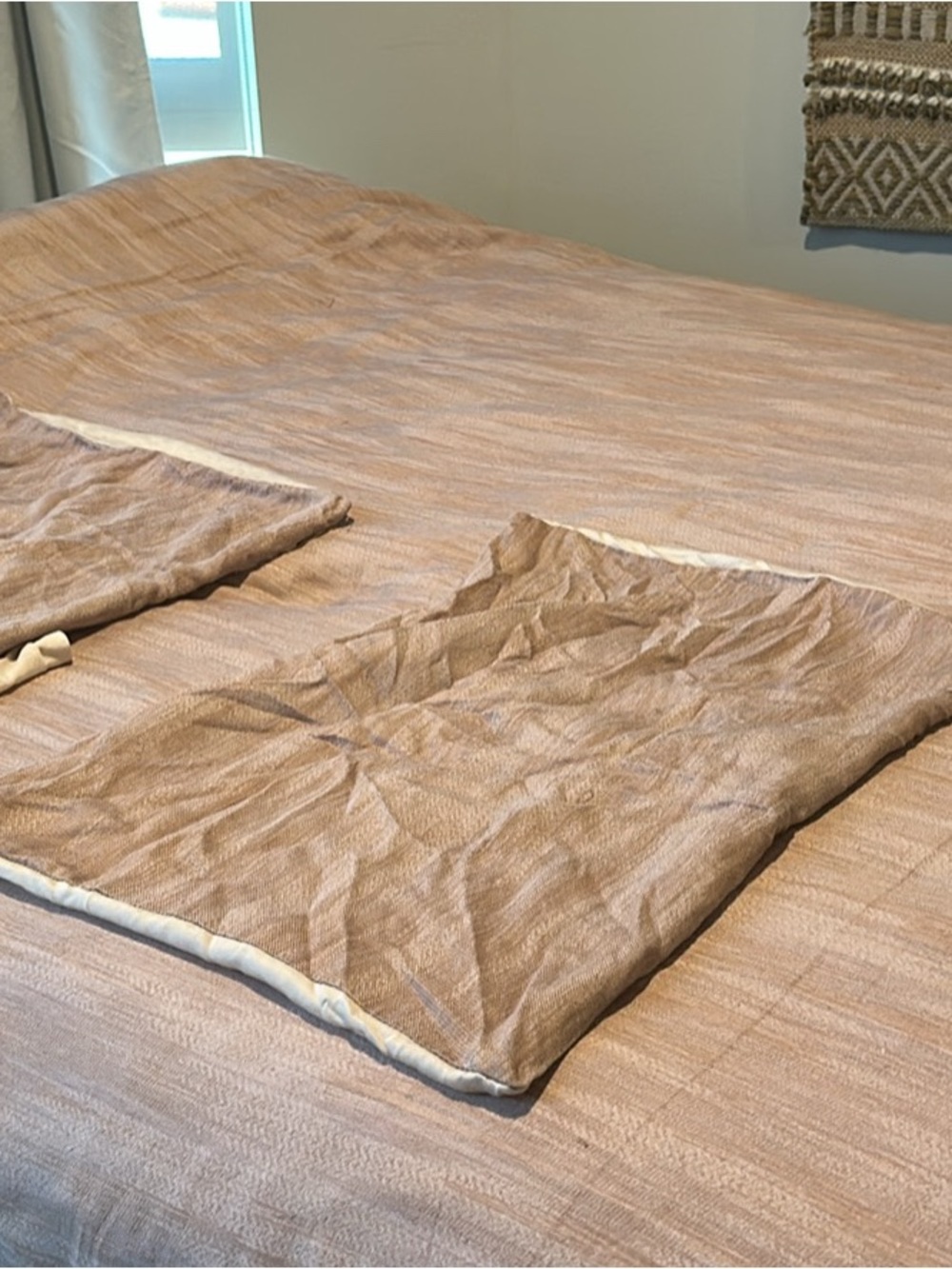 Neutral Tan Textured Duvet Cover Set